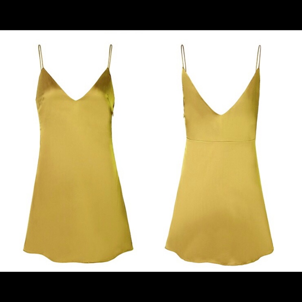 Golden Silky slip dress brand new - Picture 3 of 4